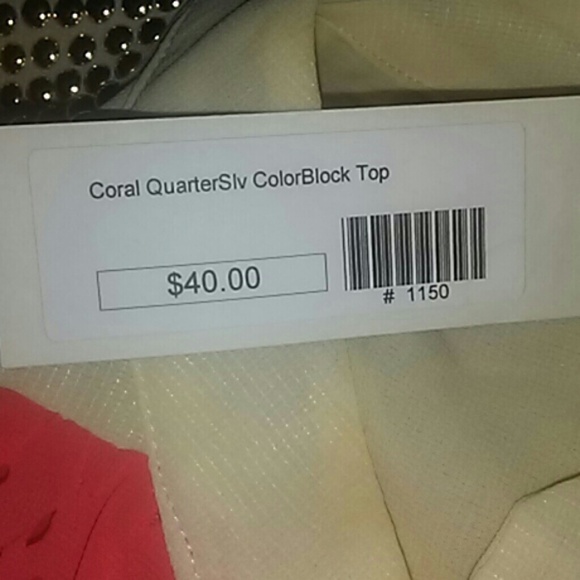 QuarterSlv ColorBlock Top - Picture 6 of 6